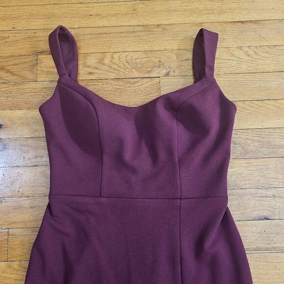 BHLDN Burgundy Midi Dress - Picture 3 of 8